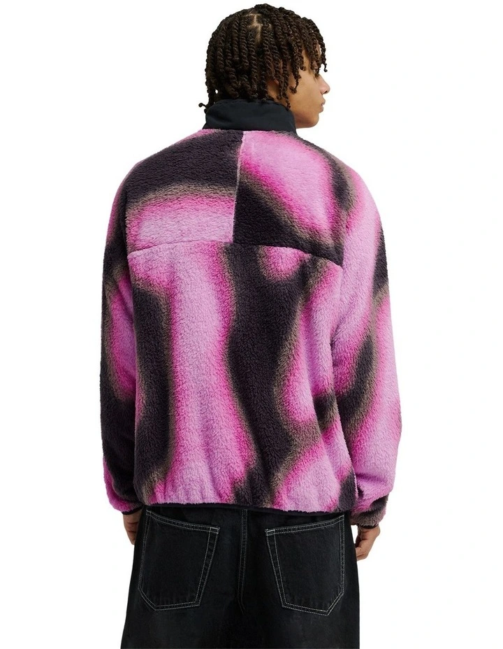 Lynx Fleece Jacket In Purple image 2