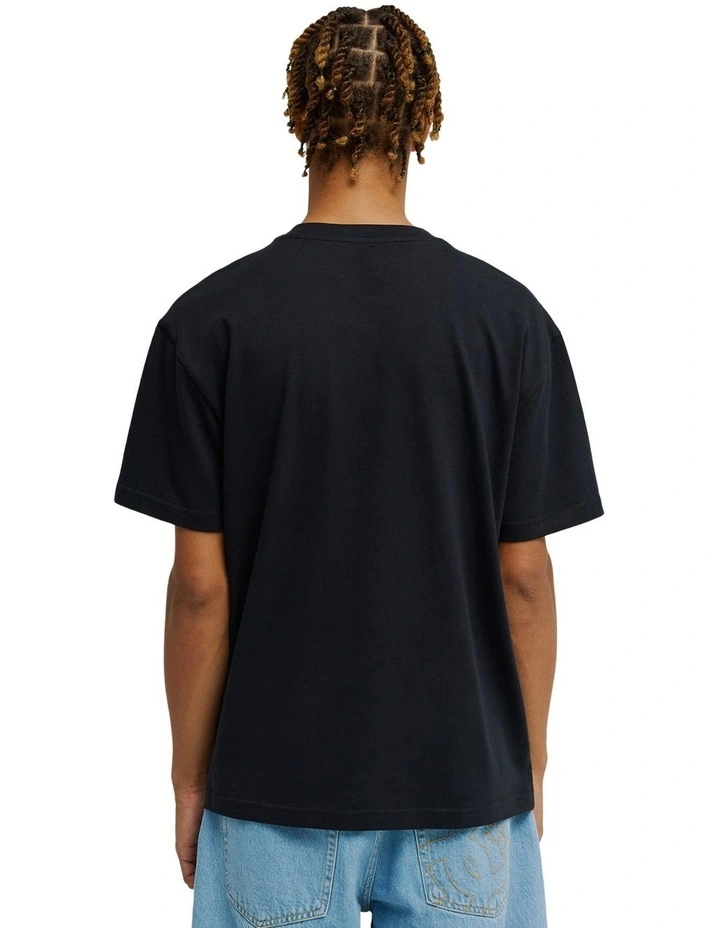 Dc Side Flame T-Shirt In Black image 2