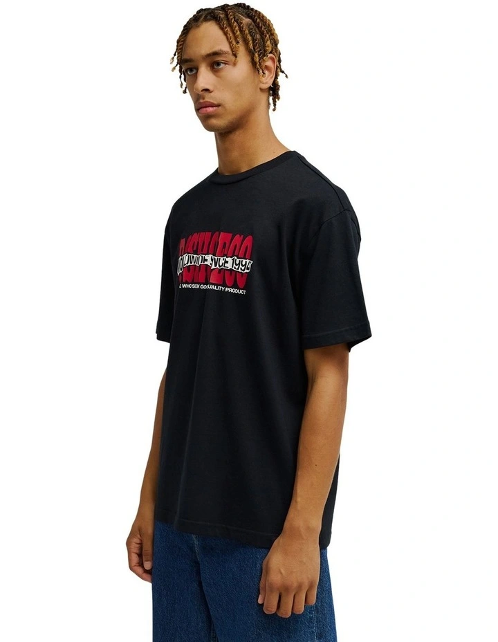 Ripped Off T-Shirt In Black image 3