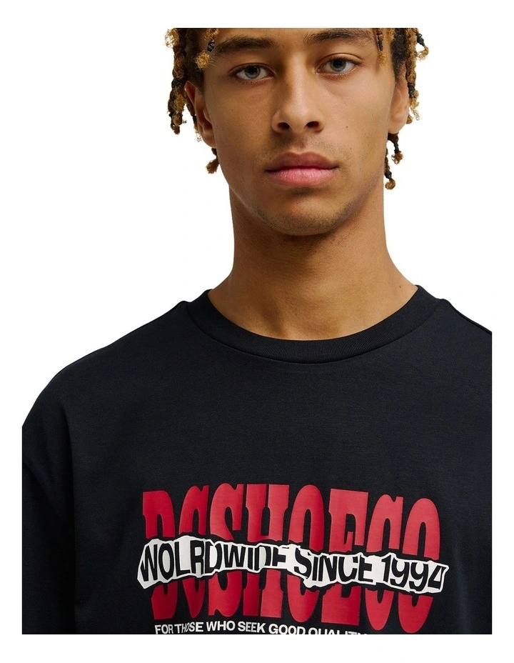 Ripped Off T-Shirt In Black image 4