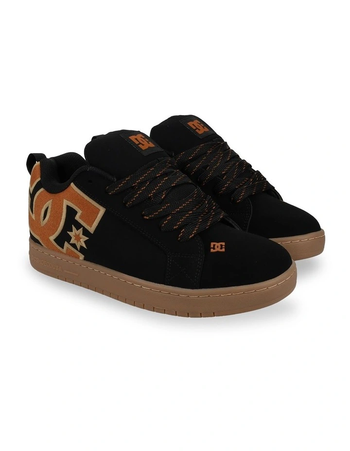 Court Graffik Sneakers in Black/Brown/Gum image 2