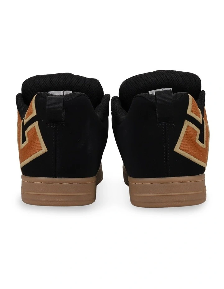 Court Graffik Sneakers in Black/Brown/Gum image 4