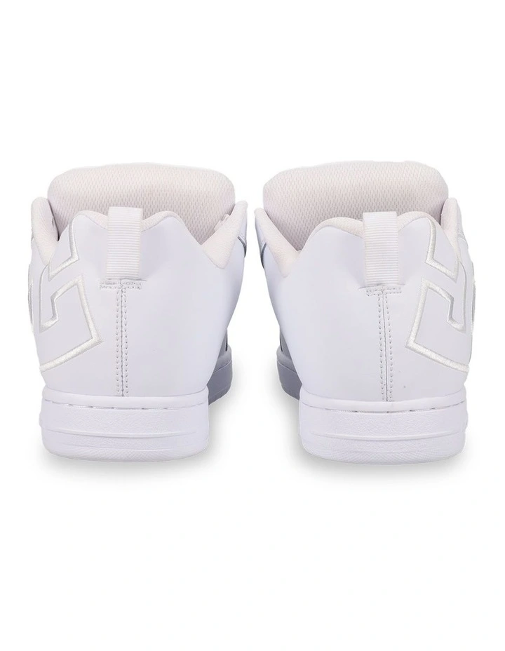 Court Graffik Sneakers in White/White image 4