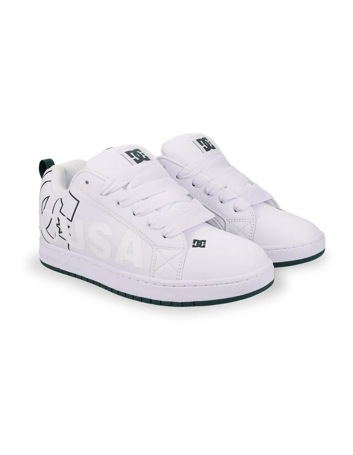 Court Graffik Sneakers in White image 2