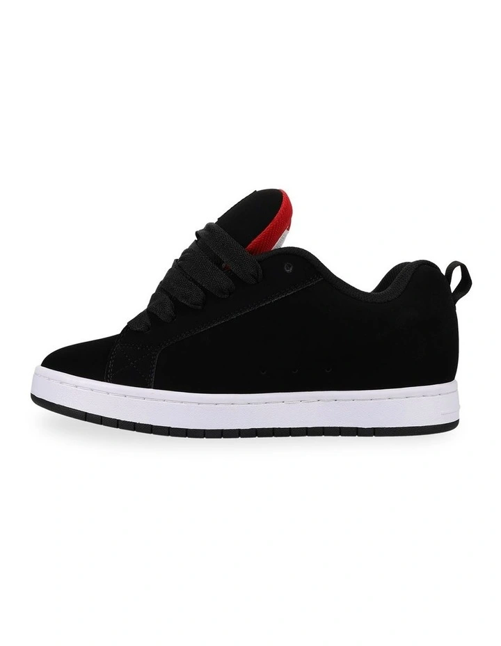 Court Graffik Skate Shoes in Black/Grey/Red image 3