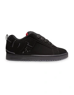 Court Graffik Skate Shoes in Black/Red