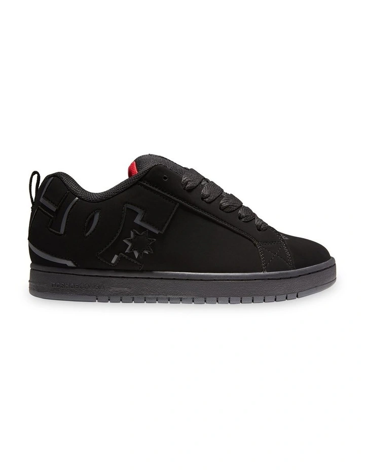 Court Graffik Skate Shoes in Black/Red image 1