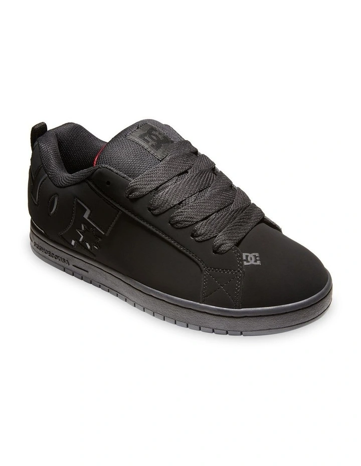 Court Graffik Skate Shoes in Black/Red image 2