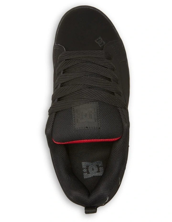 Court Graffik Skate Shoes in Black/Red image 4