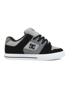 Pure Leather Shoes in Black/Dark Grey/Grey