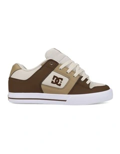 Pure Leather Shoes in Brown/Tan/Offwhite