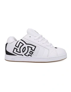 Net Skate Shoes in White/Black/Gum