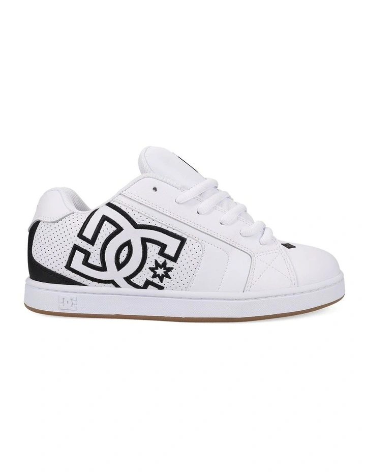 Net Skate Shoes in White/Black/Gum image 1