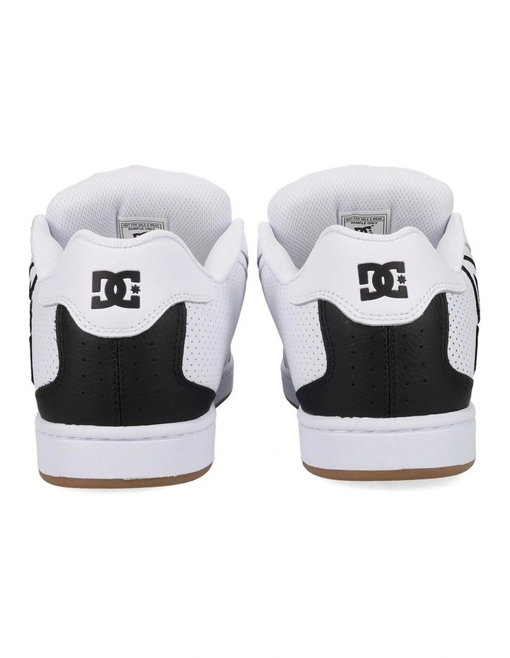 Net Skate Shoes in White/Black/Gum image 4