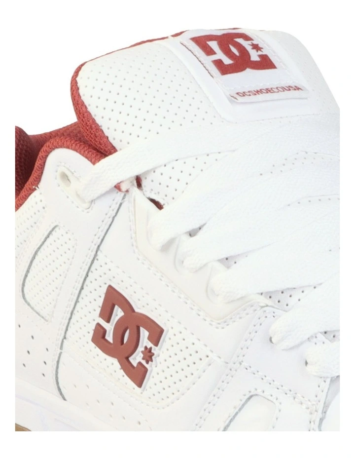 Stag Skate Shoes in White/Brick Red/Gum image 4