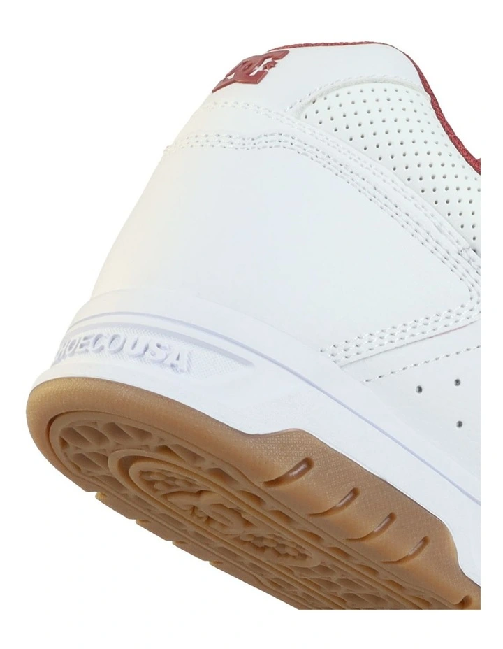 Stag Skate Shoes in White/Brick Red/Gum image 5