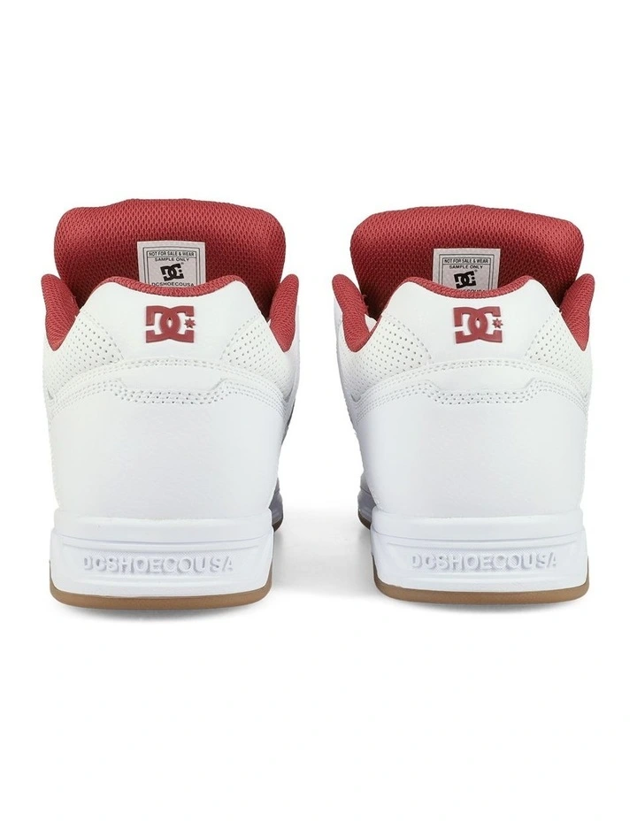 Stag Skate Shoes in White/Brick Red/Gum image 6
