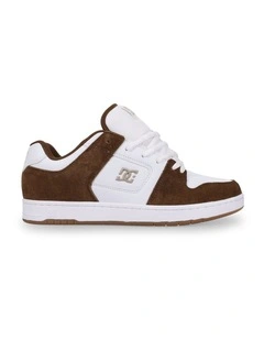 Manteca 4 S Skate Shoes in Brown/White
