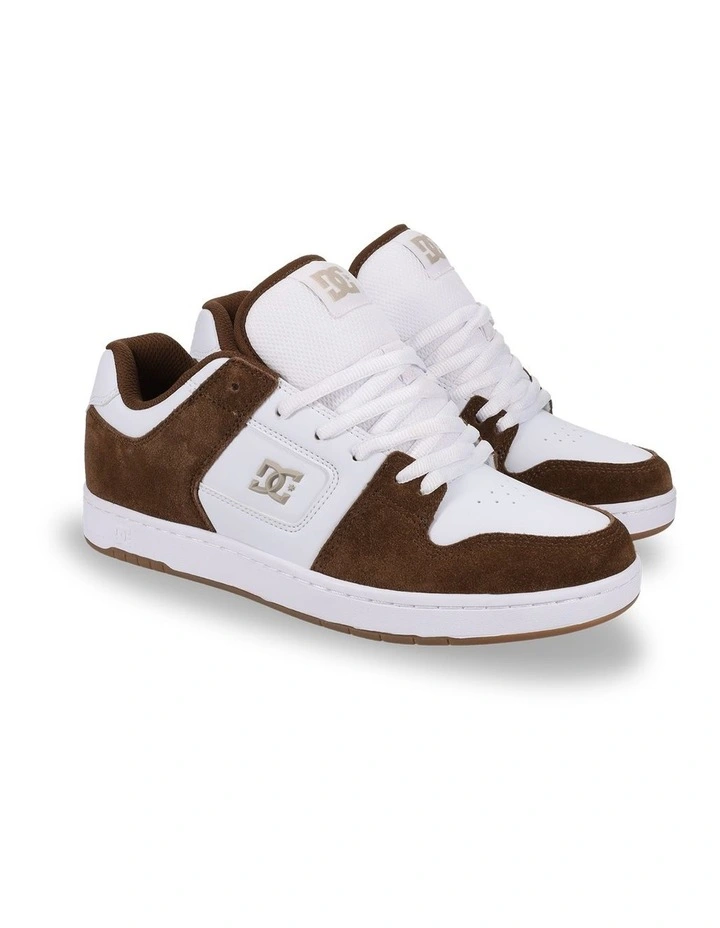 Manteca 4 S Skate Shoes in Brown/White image 2
