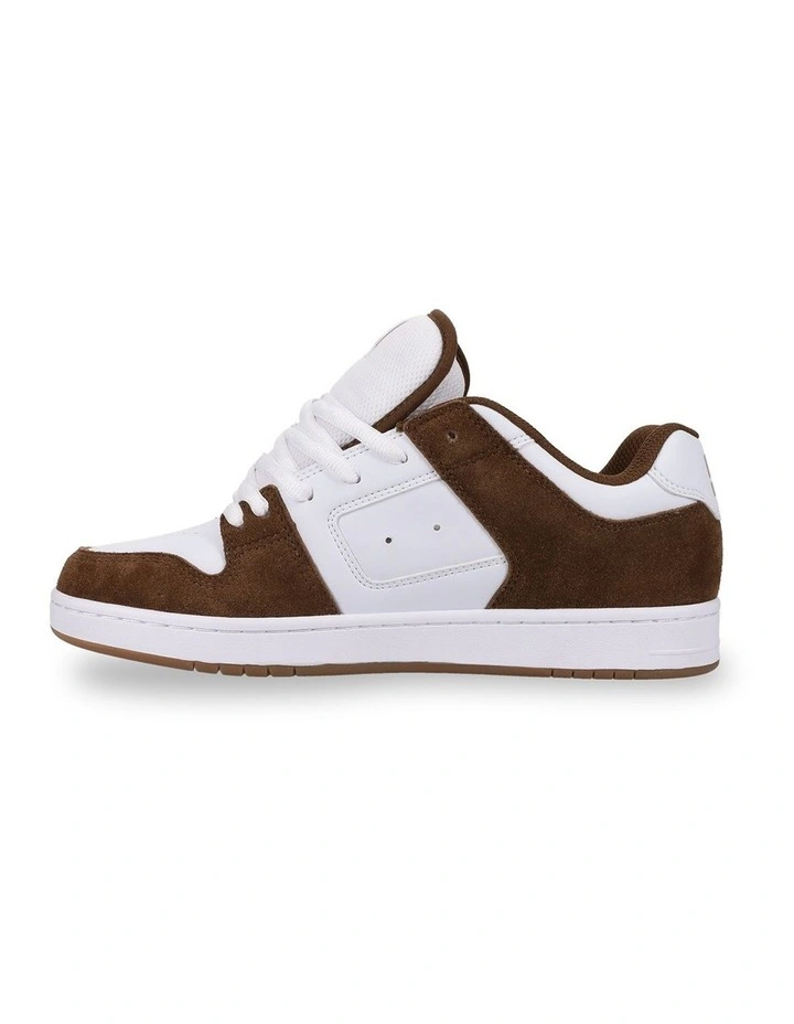 Manteca 4 S Skate Shoes in Brown/White image 3