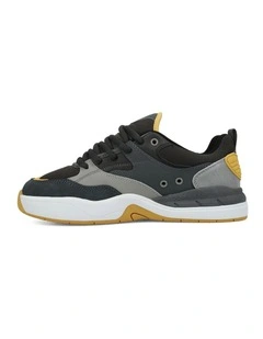 DC Ascend S Skate Shoes in Dark Grey/Grey/Tan