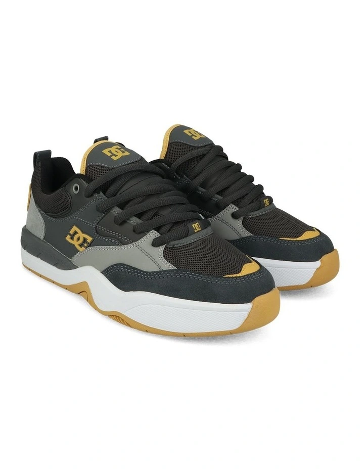 DC Ascend S Skate Shoes in Dark Grey/Grey/Tan image 2