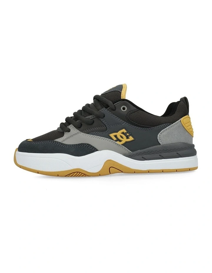 DC Ascend S Skate Shoes in Dark Grey/Grey/Tan image 3