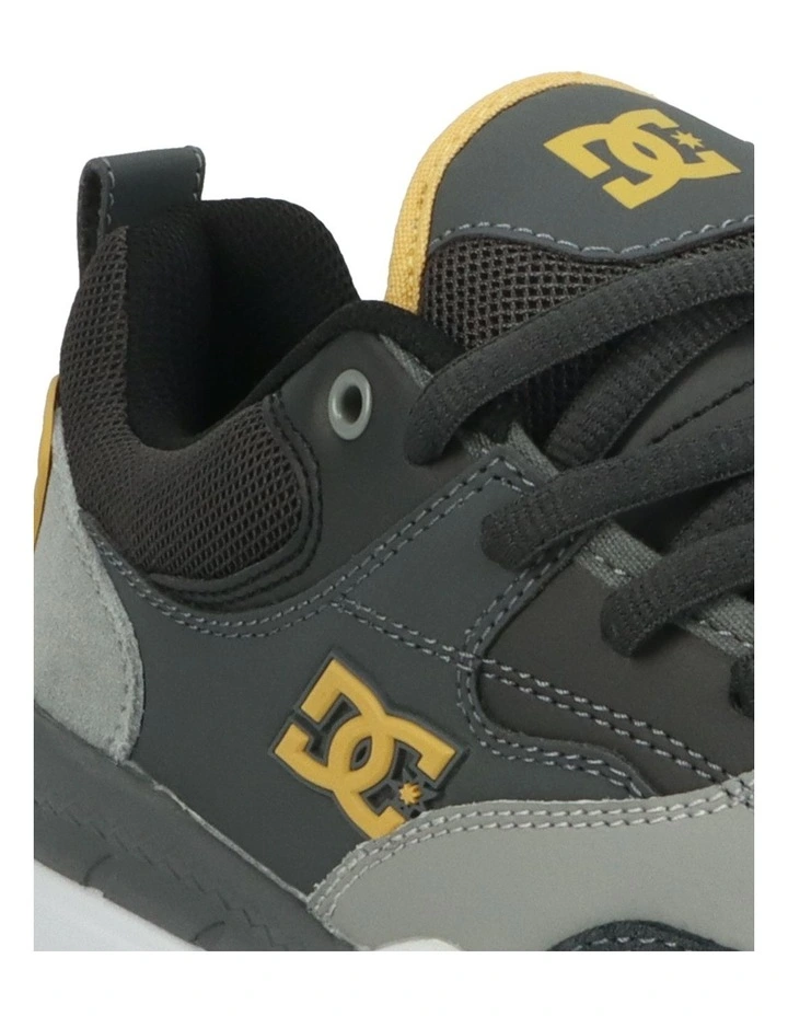 DC Ascend S Skate Shoes in Dark Grey/Grey/Tan image 4
