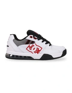 Versatile Skate Shoes in White/Black/Red