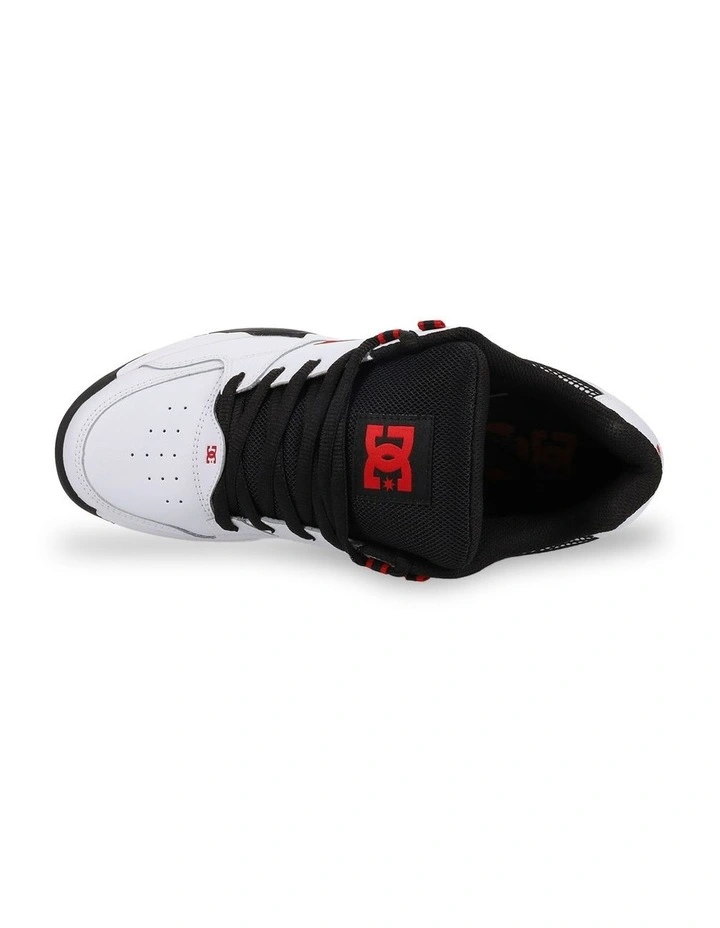Versatile Skate Shoes in White/Black/Red image 3