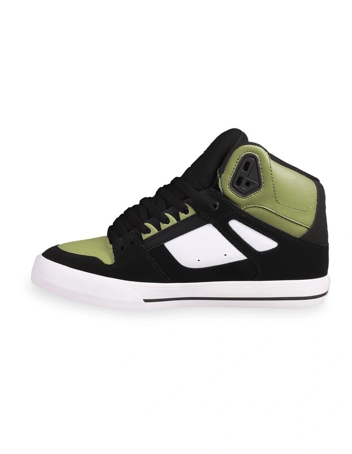 Pure High-Top Wc Sneakers in Black/Olive/White image 3