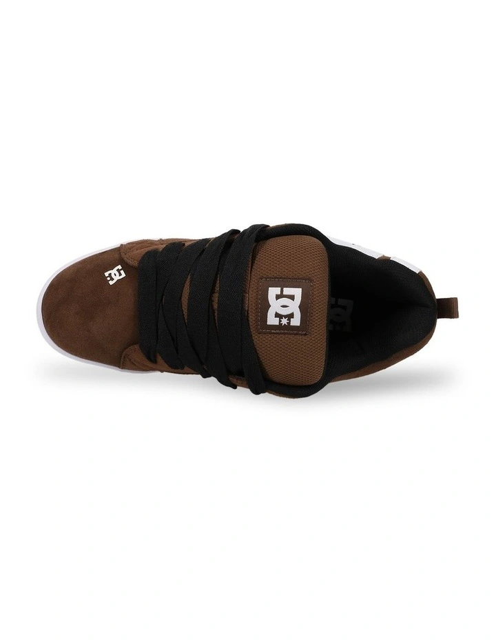 Court Graffik S Skate Shoes in Brown/White image 4