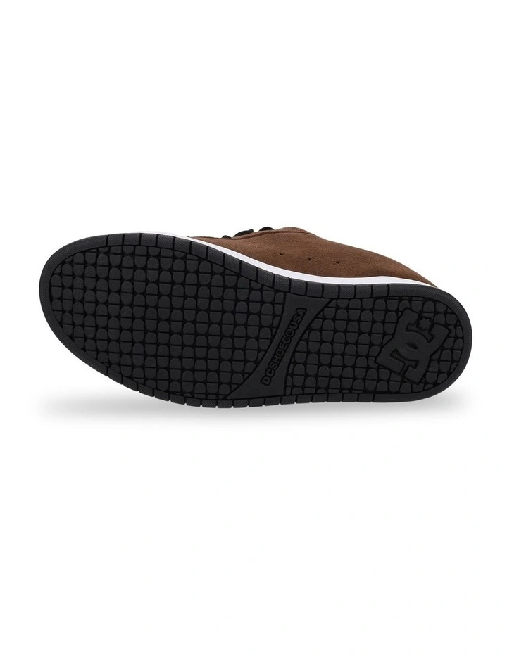 Court Graffik S Skate Shoes in Brown/White image 5