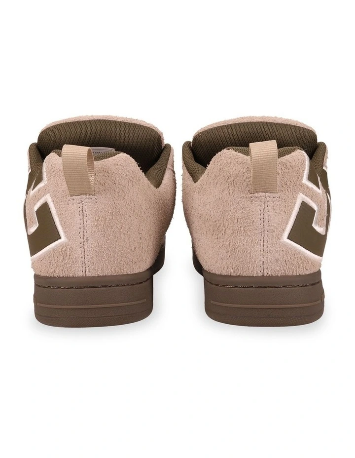 Court Graffik S Skate Shoes in Taupe/Olive image 5