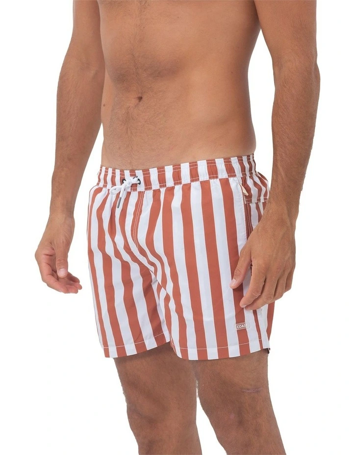 Classic Bombay Mens Swim Shorts in Red image 1
