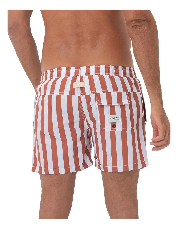 Classic Bombay Mens Swim Shorts in Red image 2