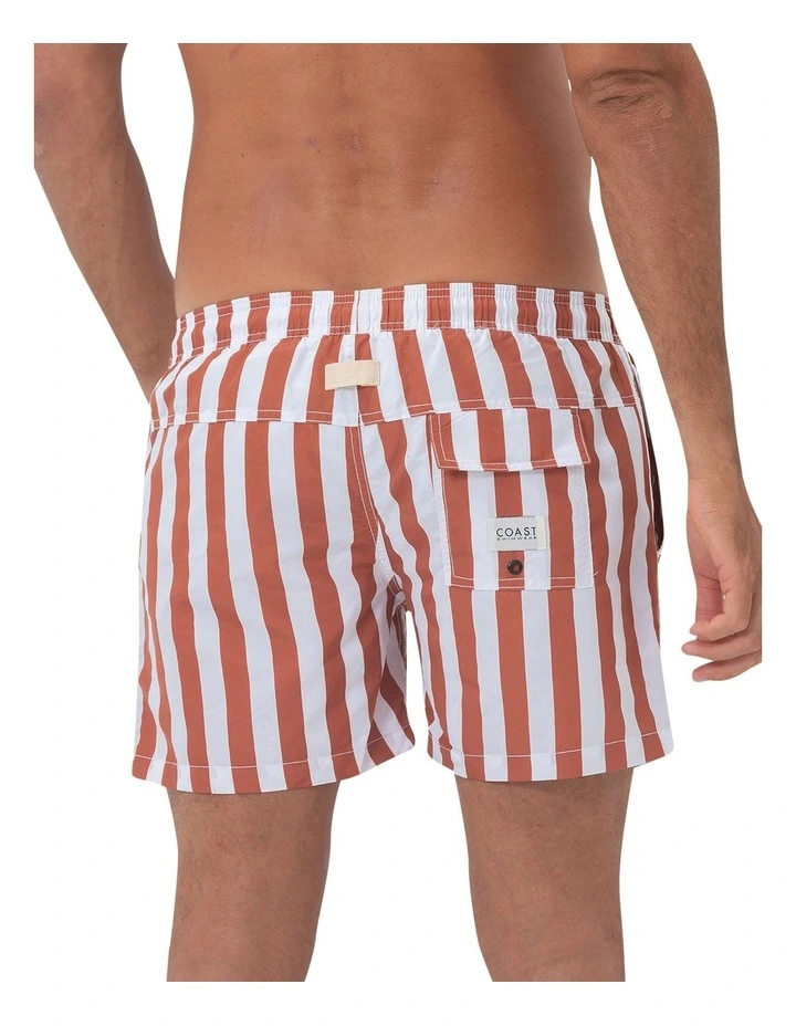 Classic Bombay Mens Swim Shorts in Red image 2