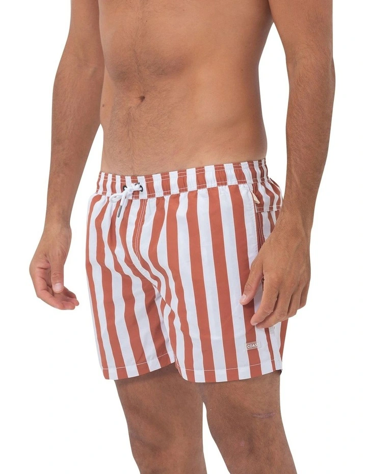 Classic Bombay Mens Swim Shorts in Red image 3