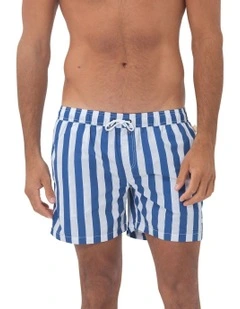 Santorini Mens Swim Shorts in Blue