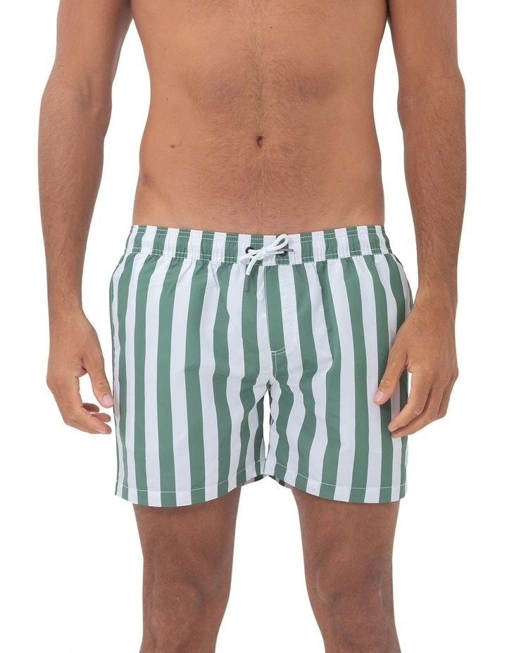 Madeira Mens Green Swim Shorts image 1