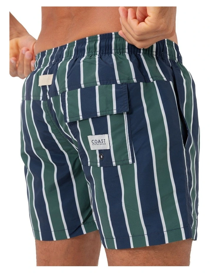 Felix Mens Swim Shorts in Dark Green image 4