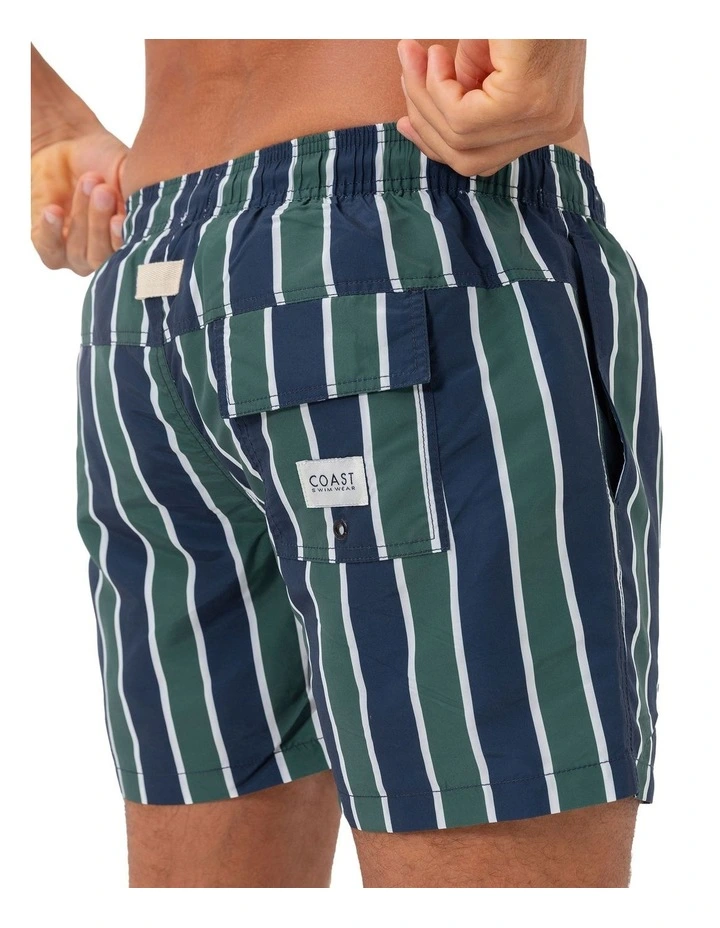 Felix Mens Swim Shorts in Dark Green image 4