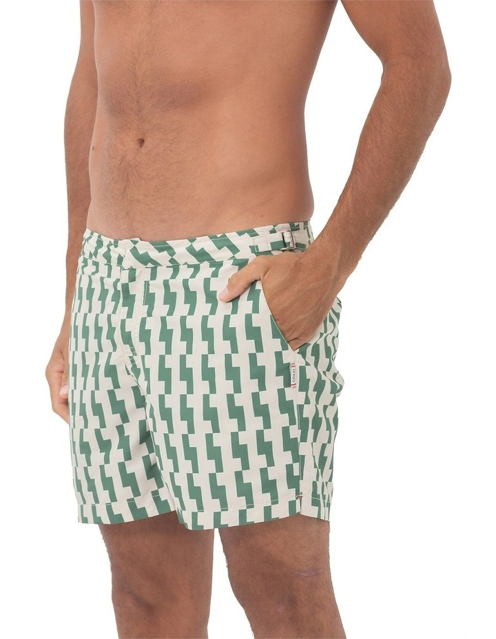 Elm Rock Swim Shorts in Green image 1
