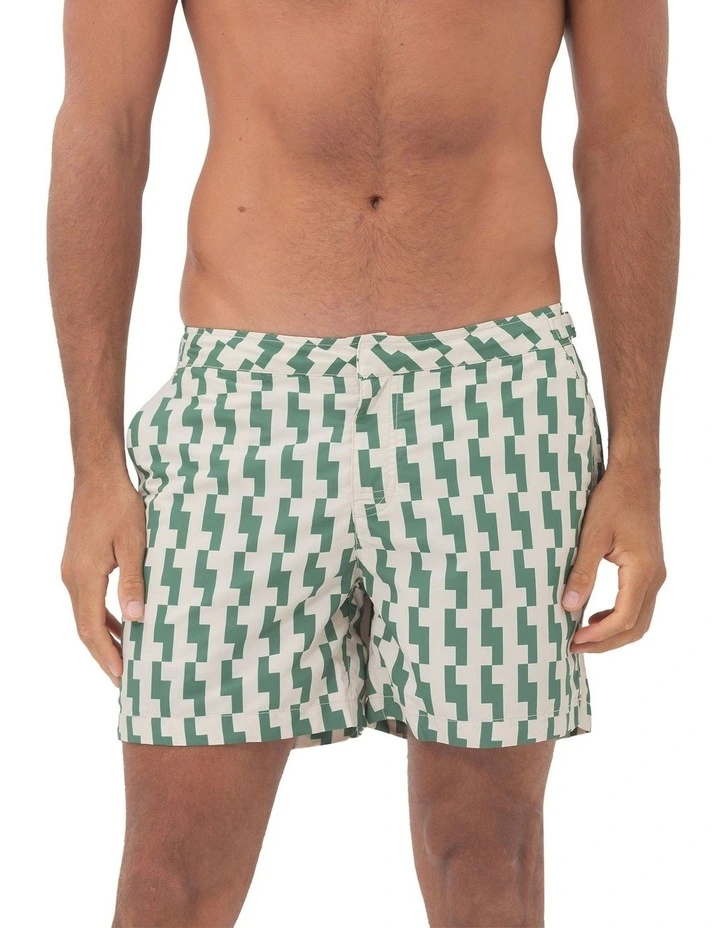 Elm Rock Swim Shorts in Green image 1