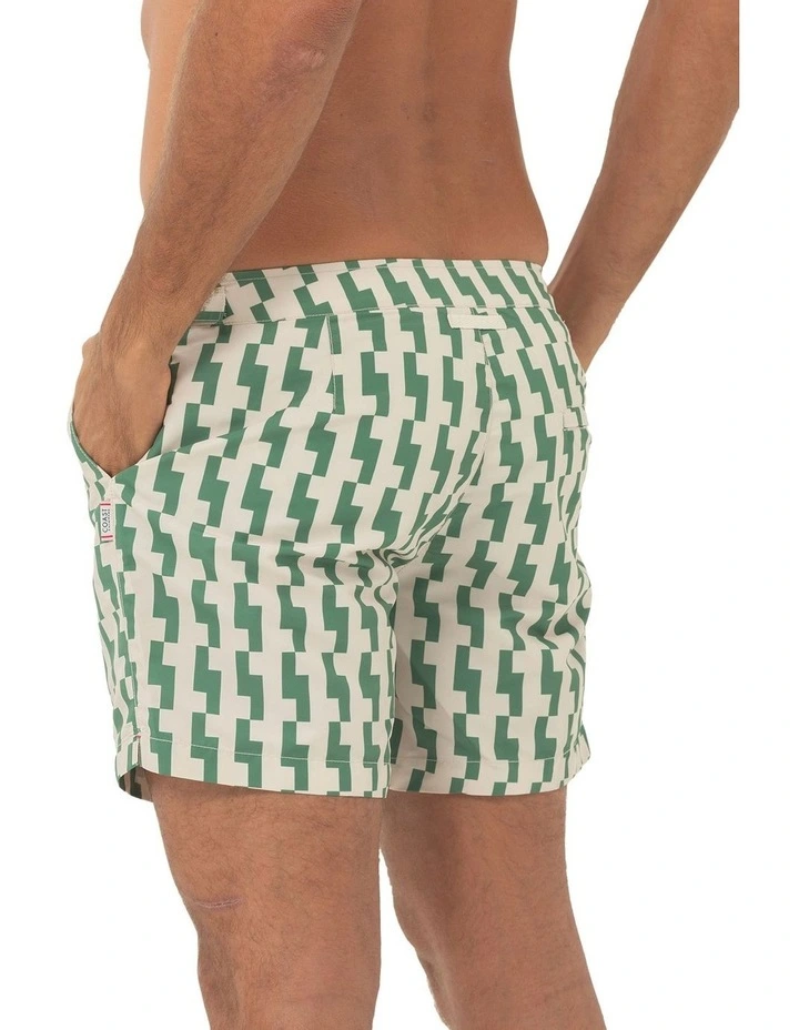 Elm Rock Swim Shorts in Green image 2