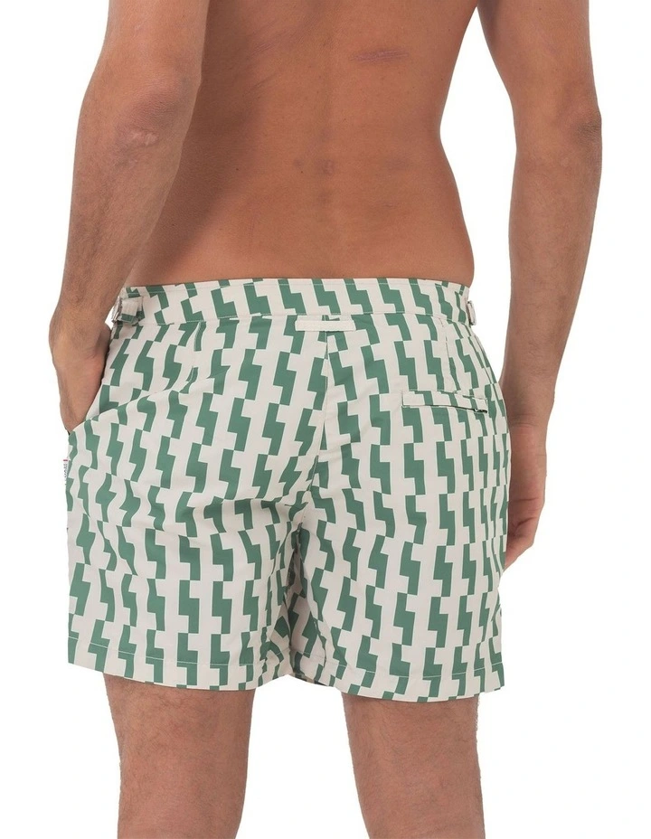 Elm Rock Swim Shorts in Green image 2