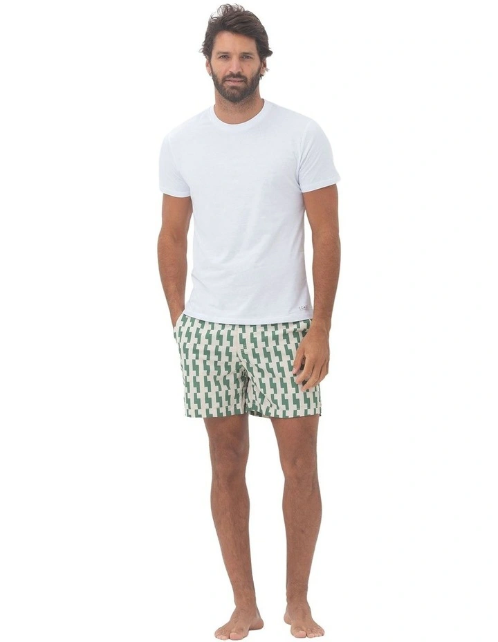 Elm Rock Swim Shorts in Green image 5