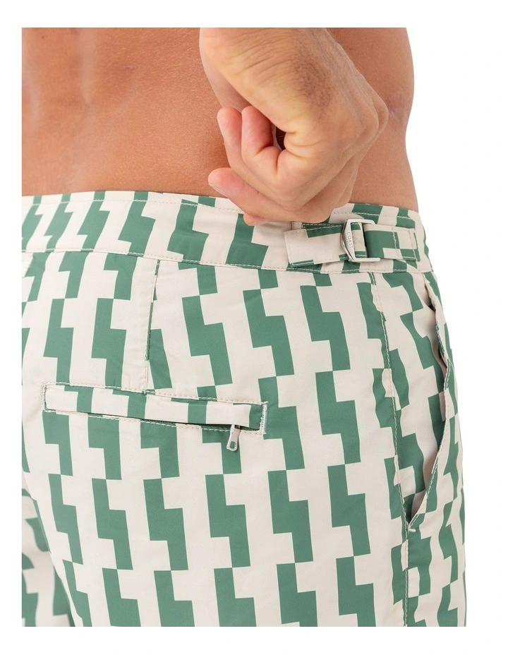 Elm Rock Swim Shorts in Green image 5