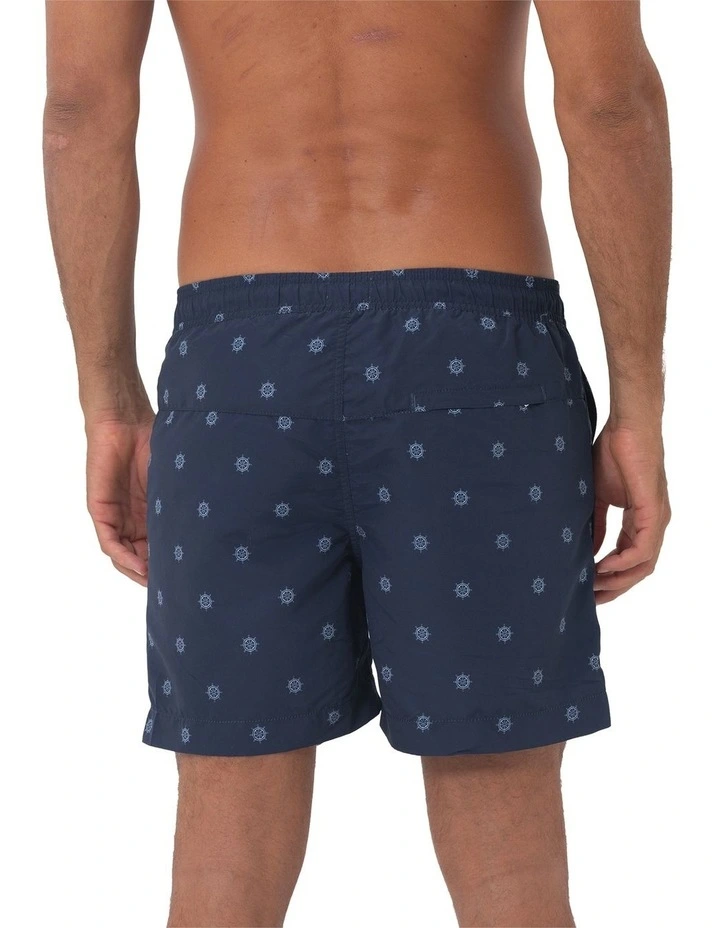 Helms Swim Shorts in Navy image 2