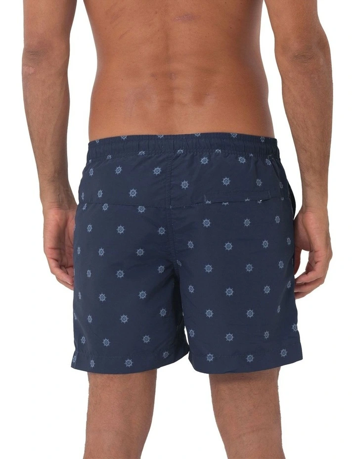 Helms Swim Shorts in Navy image 2